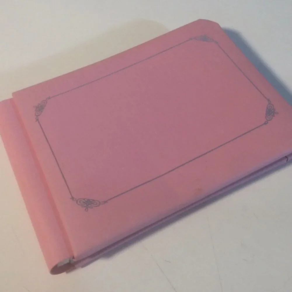 Creative Memories Pink Scrapbook Photo Album PREFILLED Baby Sentiments Decorated